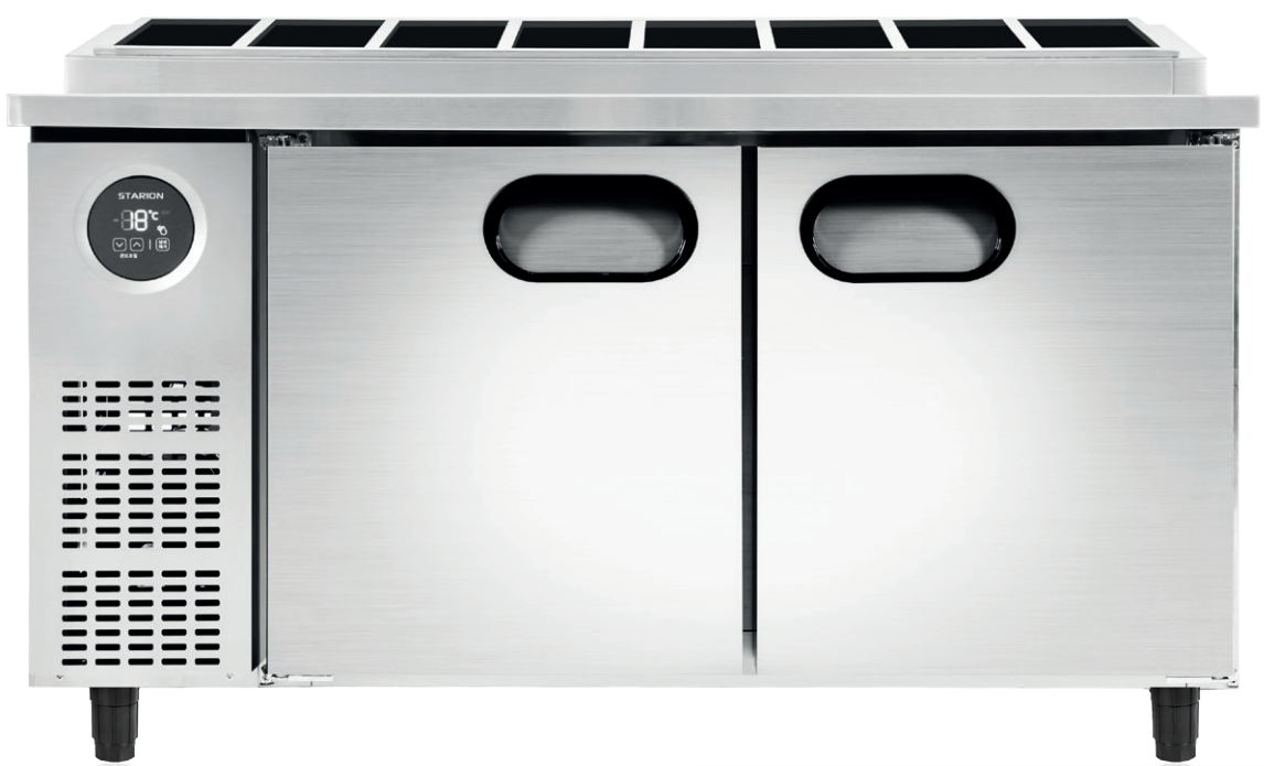 스타리온  업소용 토핑 테이블 냉장고 900